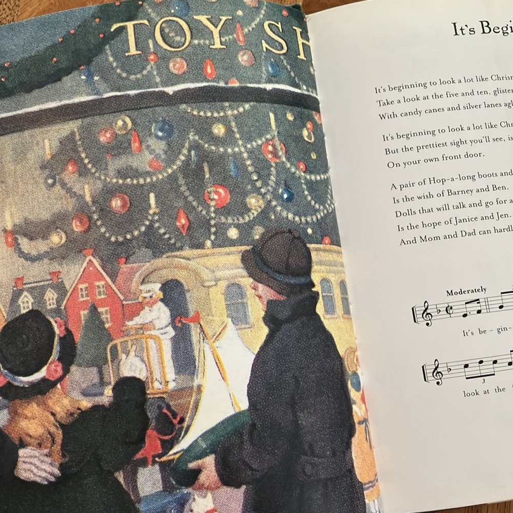 Vintage 1999 The Glorious Christmas Songbook Illustrated Holiday Songs Inscribed